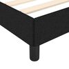 vidaXL Bed Frame without Mattress Black 135x190 cm Double Double Fabric