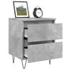 vidaXL Bedside Cabinet Concrete Grey 40x35x50 cm Engineered Wood