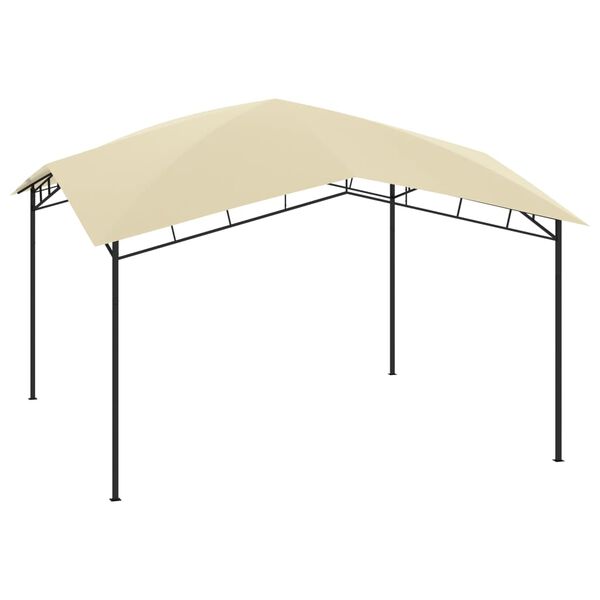 vidaXL Garden Gazebo 4x4x2.9 m Cream 180g/m&sup2;