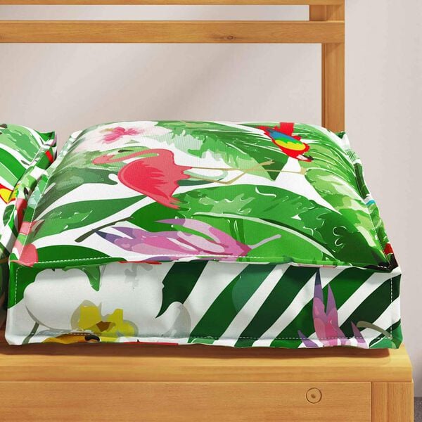 vidaXL Cushion Floral 6 pcs Multicolour 40 x 40 x 8 cm Oxford Fabric