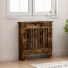 vidaXL Radiator Cover Smoked Oak 78 x 19 x 81.5 cm Engineered Wood