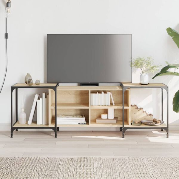vidaXL TV Cabinet Sonoma Oak 153x37x50 cm Engineered Wood