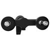 vidaXL Shower Mixer Tap Black G 1 / 2 inches Brass