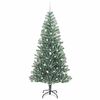 vidaXL Artificial Christmas Tree Snow Flocked with LED Light 240 cm