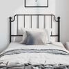 vidaXL Metal Headboard Black 100 cm