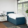 vidaXL Box Spring Bed with Mattress Dark Blue 80x200 cm Velvet