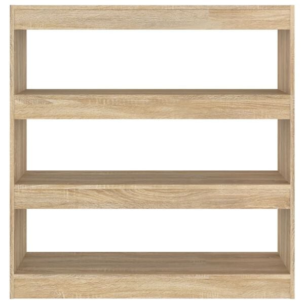 vidaXL Book Cabinet/Room Divider Sonoma Oak 100x30x103 cm
