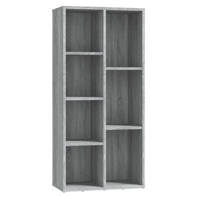 vidaXL Book Cabinet Grey Sonoma 50x25x106 cm