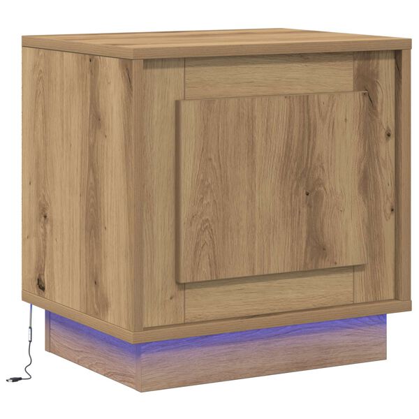 vidaXL Bedside Cabinet Artisan Oak 44 x 34.5 x 45 cm Engineered Wood