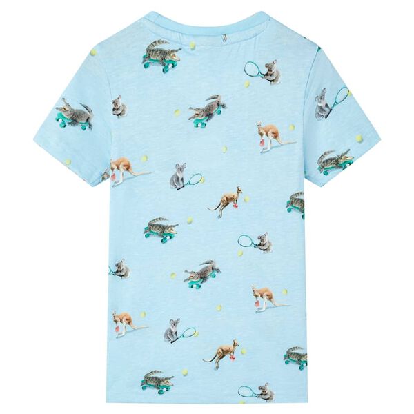 Kids' T-shirt Light Blue Melange 104