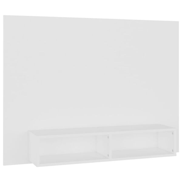 vidaXL Wall TV Cabinet White 120x23.5x90 cm Engineered Wood