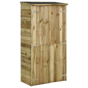 vidaXL Garden Tool Storage Shed Pinewood 85x48x177 cm
