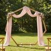 vidaXL Wedding Arch Light Brown 221 x 92 x 216 cm Solid Pine Wood