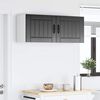 vidaXL Dishwasher Panel Lucca 2 pcs Black 50 x 31 x 40 cm