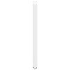 vidaXL Bar Table Legs U-Shaped 2 pcs White 50x(110-111) cm Steel