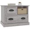 vidaXL Bedside Cabinet Grey Sonoma 60x39x45 cm
