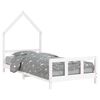 vidaXL Kids Bed Frame White 90x190 cm Solid Wood Pine