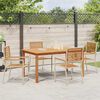 vidaXL Garden Dining Set 5 pcs Beige Poly rattan
