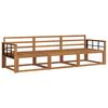 vidaXL Outdoor Sofa Set 3 pcs Natural Solid Acacia Wood