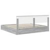 vidaXL Storage Bed Grey Sonoma 200 x 200 cm Engineered Wood