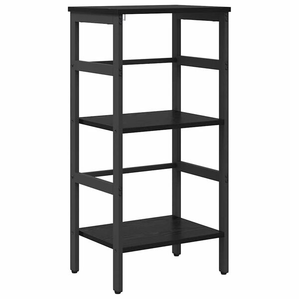 vidaXL Bookshelf Black Oak 40 x 29.5 x 81 cm Engineered Wood