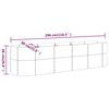 vidaXL Garden Raised Bed Galvanised Steel 296x80x68 cm Grey
