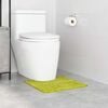 vidaXL Anti-slip Bath Mat with Toilet Cut Green 50 x 50 cm PP