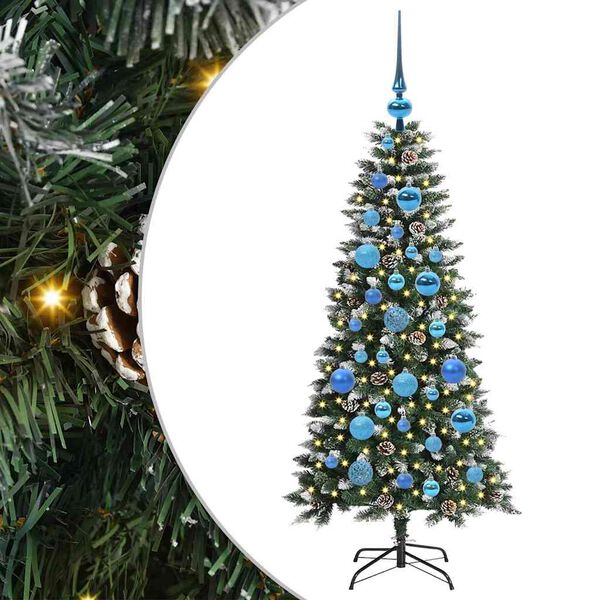 vidaXL Artificial Christmas Tree with 150 LEDs with Stand Green 120 cm