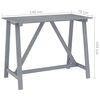 vidaXL 5 Piece Outdoor Bar Set Grey Solid Acacia Wood