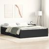 vidaXL Bed Frame without Mattress Black 140x200 cm