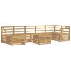 vidaXL Outdoor Sofa Set 8 pcs White Solid Acacia Wood