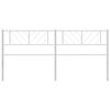 vidaXL Metal Replace Headboard White 180 cm