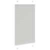 vidaXL Pleated Blind Light Grey 75x100 cm Fabric Width 74.4 cm Polyester