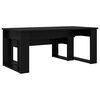 vidaXL Coffee Table Set 2 pcs Black Oak Engineered Wood