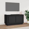 vidaXL TV Cabinet Black 80x35x45 cm Engineered Wood
