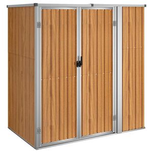 vidaXL Tool Shed | Brown | Galvanised steel, metal, plastic | Large