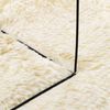 vidaXL Shaggy Rug High Pile NAVARRA Cream 160x160 cm Polyester