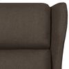 vidaXL Recliner Chair Dark Brown Fabric