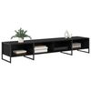 vidaXL TV Cabinet Black Oak 170.5 x 36 x 30.5 cm Engineered Wood