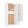 vidaXL 3-Door Wardrobe White 120x50x180 cm Engineered Wood