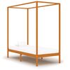 vidaXL Bed Frame | Honey brown | Solid pine wood | Single | Bed Frame