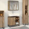 vidaXL Bathroom Furniture Set 2 pcs Artisan Oak Engineered Wood