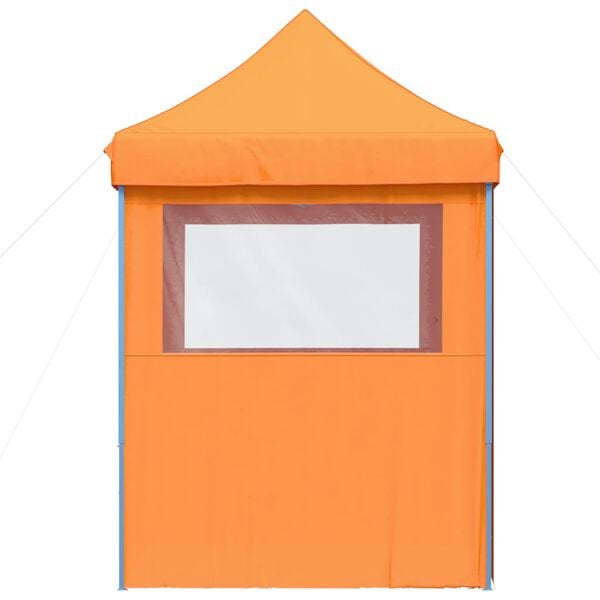 vidaXL Foldable Party Tent Pop-Up with 4 Sidewalls Orange