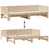 vidaXL Daybed with Trundle and Drawers without Mattress 80x200 cm