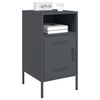 vidaXL Bedside Cabinet Anthracite 36x39x68 cm Steel