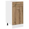 vidaXL 11 Piece Kitchen Cabinet Set Lyon Artisan Oak Engineered Wood