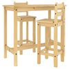 vidaXL 3 Piece Bar Set Solid Wood Pine