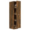 vidaXL Apothecary Cabinet Smoked Oak 30x42.5x150 cm Engineered Wood