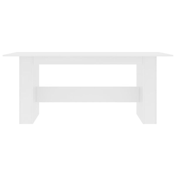 vidaXL Dining Table White 180x90x76 cm Engineered Wood