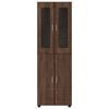 vidaXL Highboard FLORIN Brown Oak 60 x 35 x 182 cm Engineered Wood